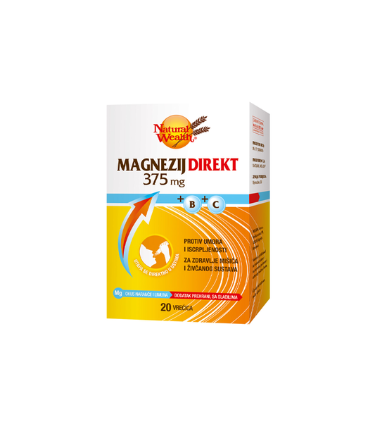 NW MAGNEZIJ DIREKT PLV 20 X 375 MG