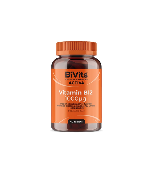 BIVITS ACTIV B 12 1000 MCG TBL A 60