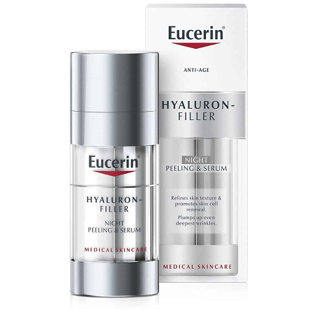 EUCERIN HHYALURON FILLER NOĆNI PILING I SERUM 2X15 ML