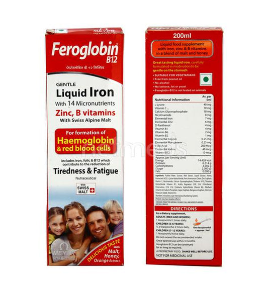 FEROGLOBIN B 12 SIRUP 200 ML