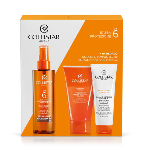 COLLISTAR SET SUN DRV OIL SPF6+AFS SHOWER SHAMPOO