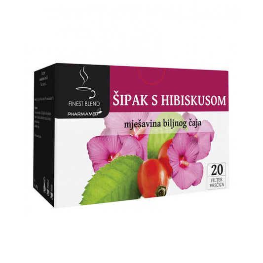 ČAJ ŠIPAK 20 X 3 G + HIBISKUS /PHARM/